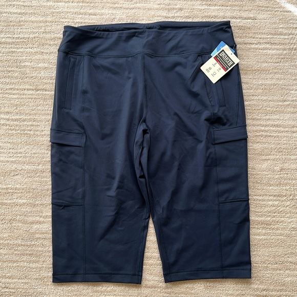 NWT Duluth Trading Women's NoGA Namastash Capris Pants Navy Size XXL, Item 37347 - Picture 1 of 15